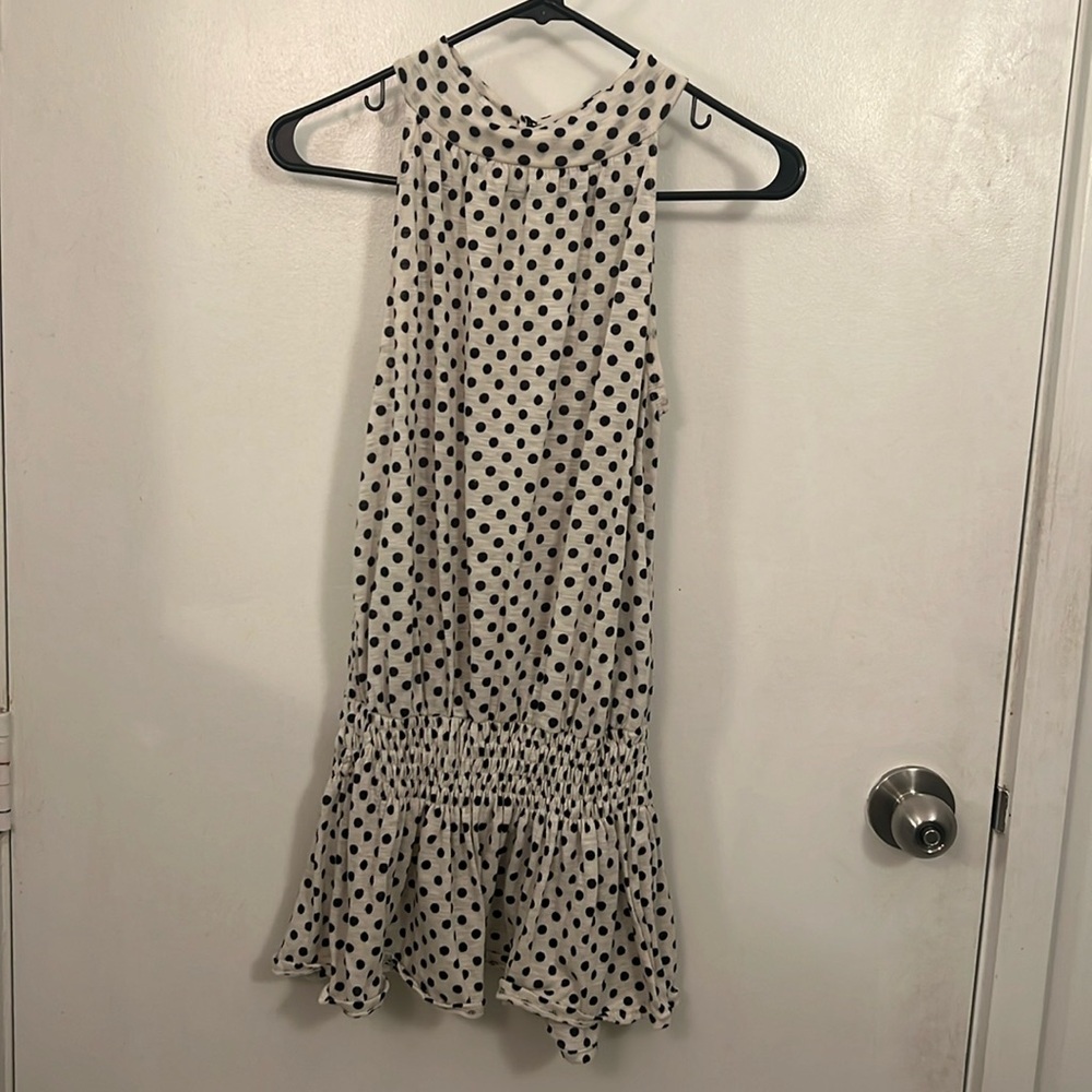 Beachy Polka-Dot Mini Sundress